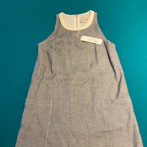 NWT Sea Grey Linen Dress